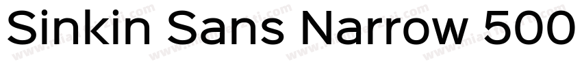 Sinkin Sans Narrow 500 Medium字体转换